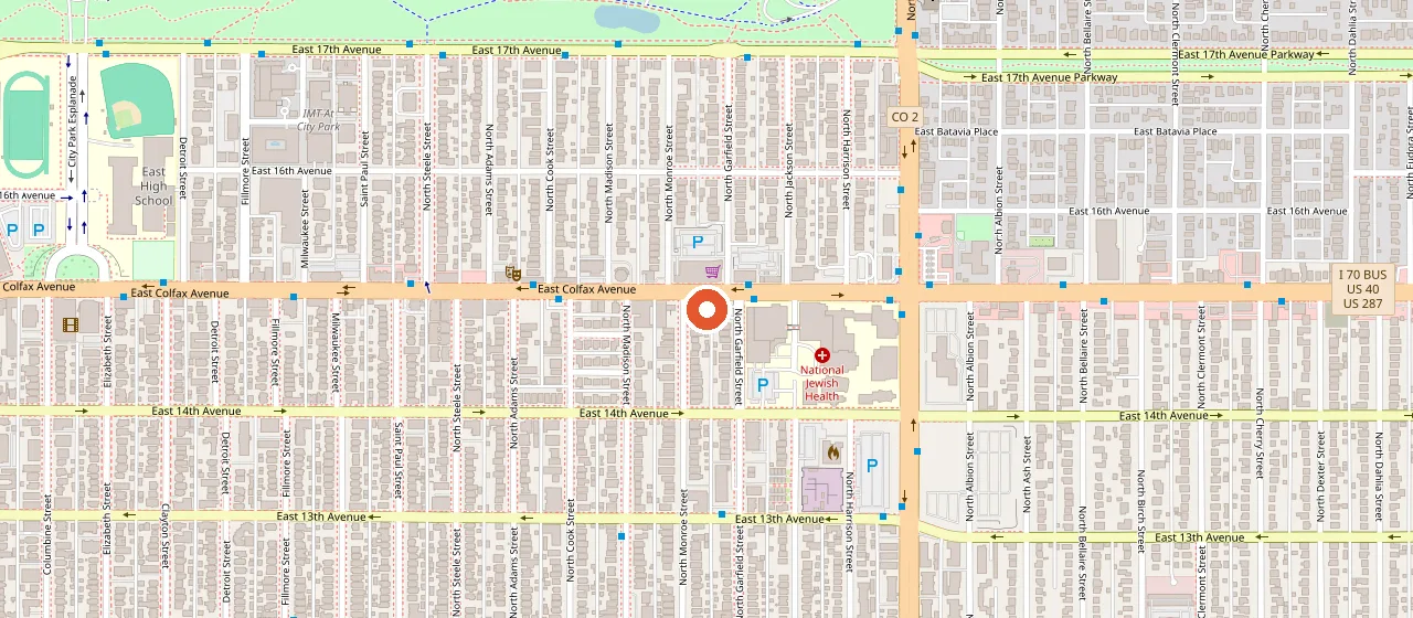 Map showing Lost Lake Lounge