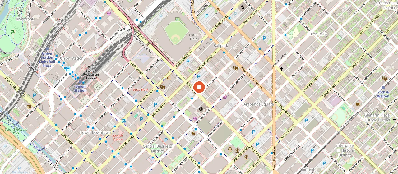 Map showing Marquis Theater
