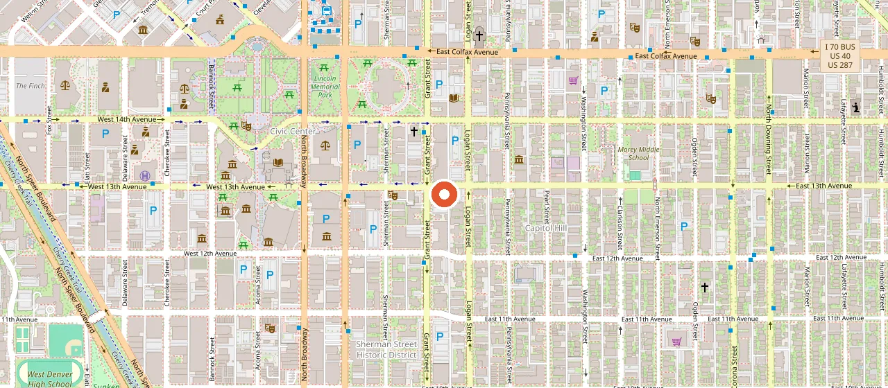 Map showing The Black Box